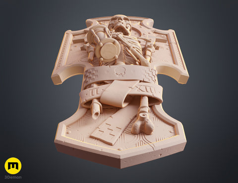 Space Marine Skeleton Storm Shield