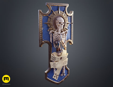Space Marine Skeleton Storm Shield