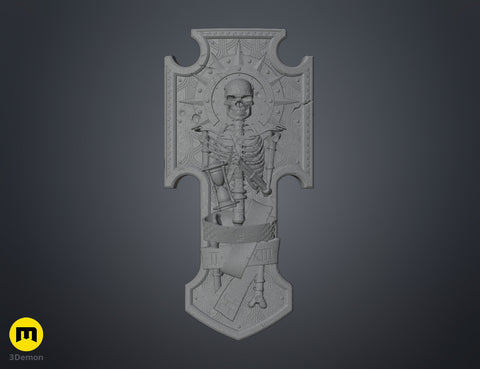 Space Marine Skeleton Storm Shield