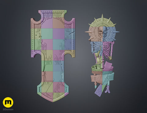 Space Marine Skeleton Storm Shield