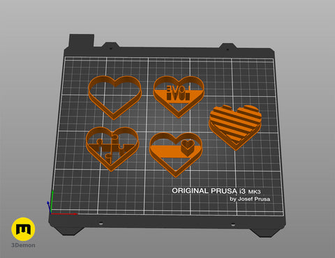 Valentine Cookie Cutter Set