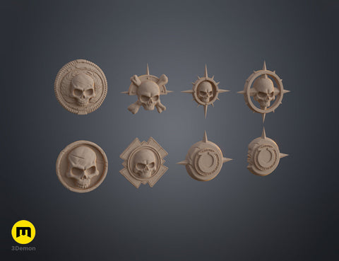 Space Marine Emblem Badges