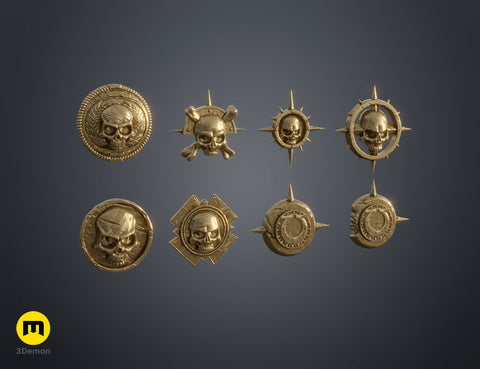 Space Marine Emblem Badges
