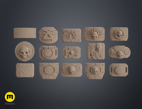 Space Marine Belt Buckles