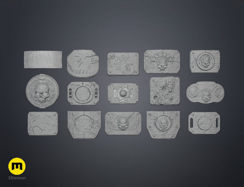 Space Marine Belt Buckles