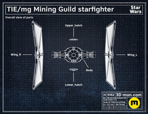 TIE/mg Mining Guild starfighter