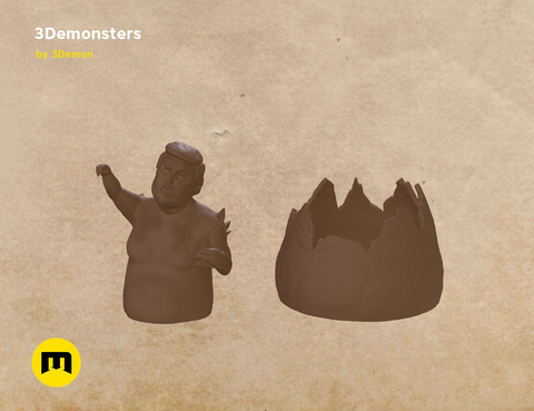 Surprise Egg Miniature 3Demonsters
