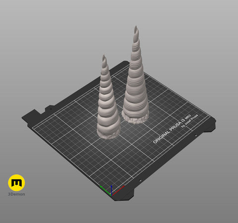 Textured Unicorn horns