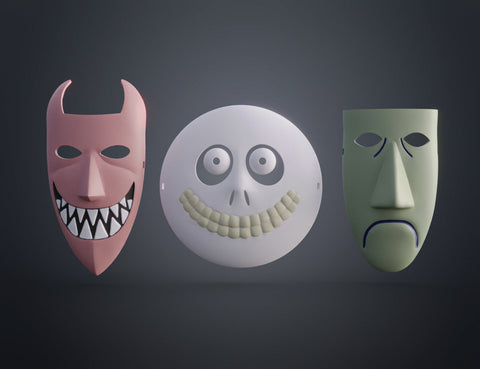 The Nightmare Before Christmas - masks bundle