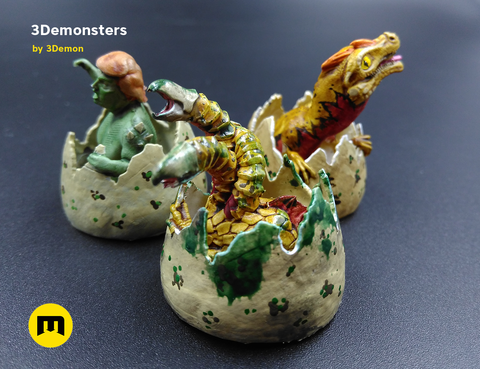 Surprise Egg Miniature 3Demonsters