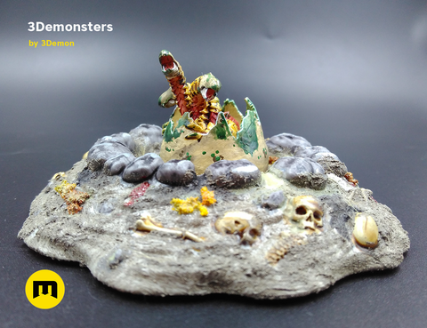 Surprise Egg Miniature 3Demonsters