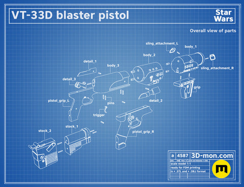 VT-33D Blaster Pistol