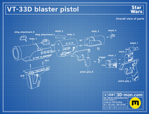 VT-33D Blaster Pistol