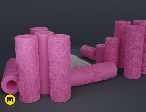 Valentine's Day Texture Rollers
