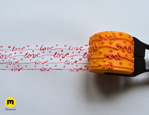 Valentine's Day Texture Rollers
