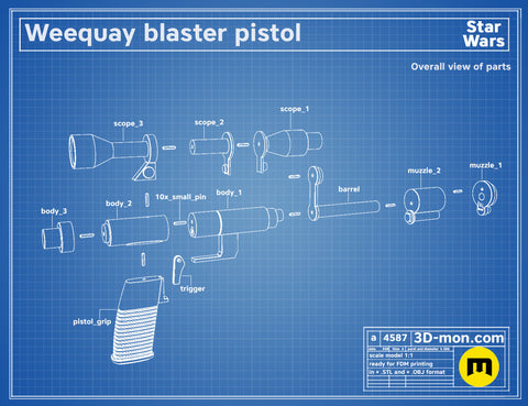 Weequay Blaster Pistol
