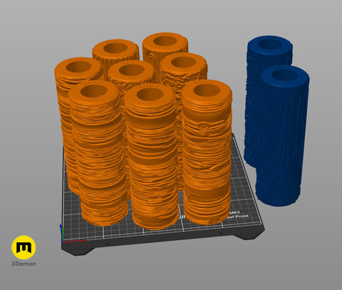 Texture Rollers - Wood and tree bark