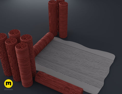 DnD Texture Rollers – Wood and tree bark