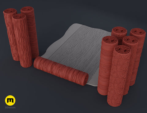 DnD Texture Rollers – Wood and tree bark