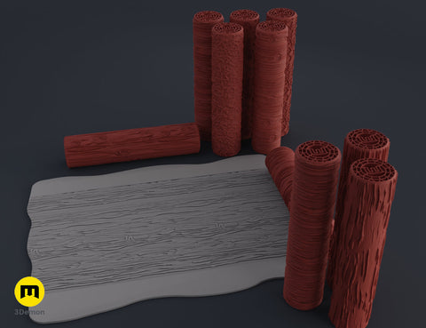 DnD Texture Rollers – Wood and tree bark