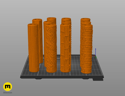 DnD terrain rollers – Wooden floor and wall