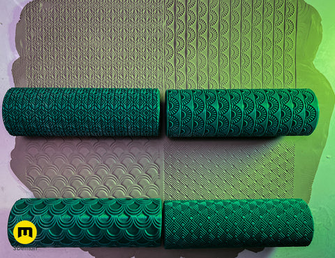 Texture Rollers — Art Deco Wide Patterns