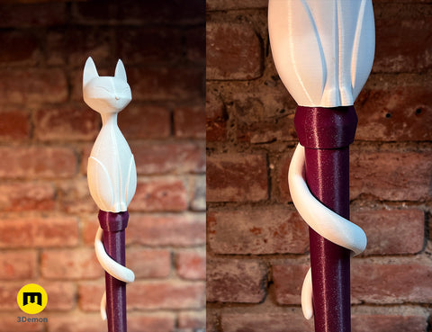 Amity's Cat Ghost Palisman Staff - The Owl House