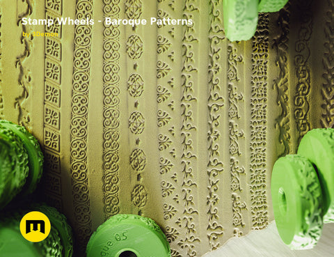 Stamp Wheels for Clay — Baroque Patterns