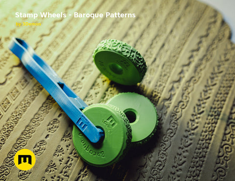 Stamp Wheels for Clay — Baroque Patterns