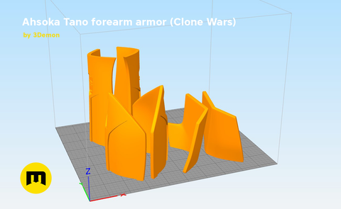 Ahsoka Tano, Clone Wars Forearm Armor