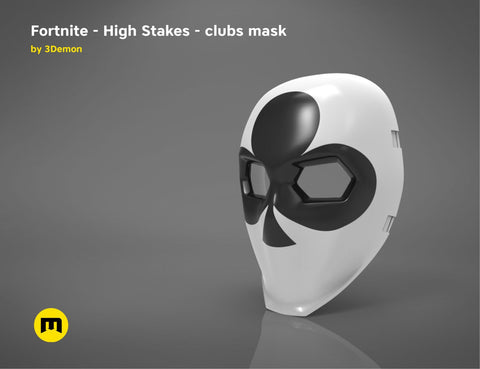 Fortnite - High Stakes - Wild Card masks bundle 3D print model