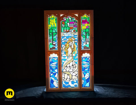 Harry Potter Bathroom Stained Glass Window