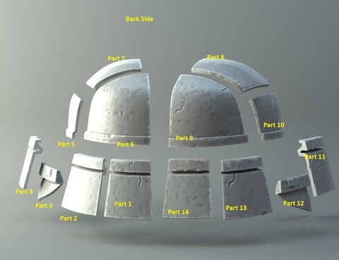 Damaged Heavy helmet - Knights of Ren - Star Wars universe