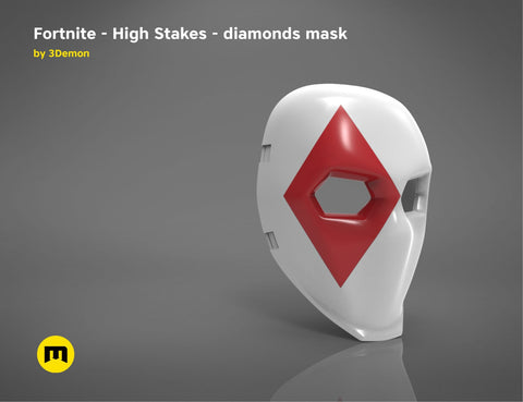 Fortnite - High Stakes - Wild Card masks bundle 3D print model