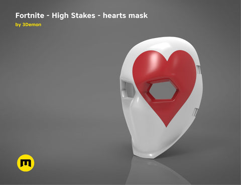 Fortnite - High Stakes - Wild Card masks bundle 3D print model
