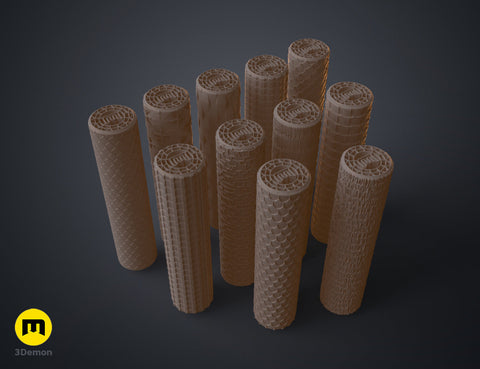 DnD terrain rollers - Roofs and Coverings