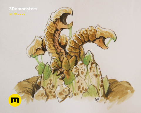 Surprise Egg Miniature 3Demonsters