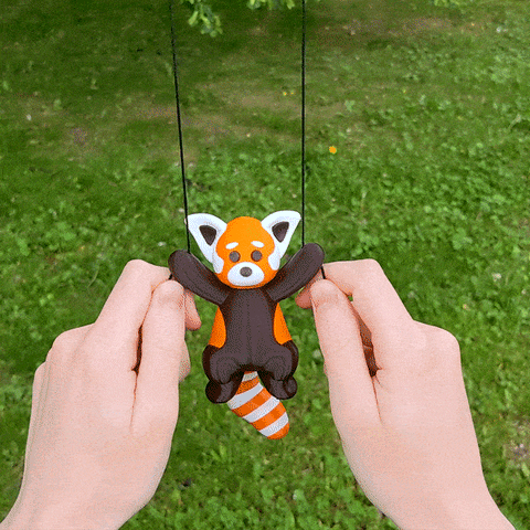 Climbing Red Panda Toy