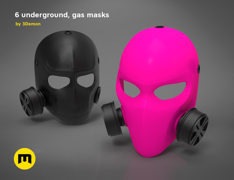 Pink Gas Mask - 6 underground