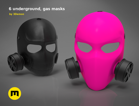 Pink Gas Mask - 6 underground