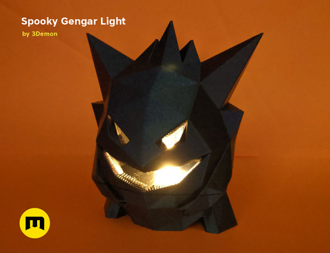 Spooky Gengar low-poly decoration