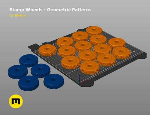 Stamp Wheels for Clay — Geometric Patterns
