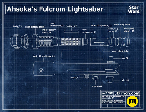 Ahsoka's Fulcrum lightsaber - Clone Wars