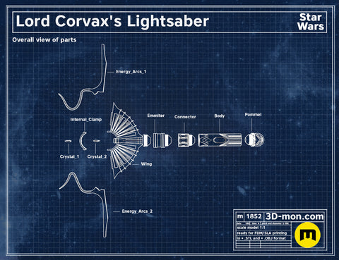 Lord Corvax lightsaber