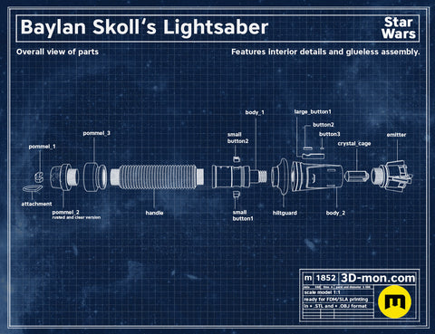 Baylan Skoll Lightsaber - Ahsoka