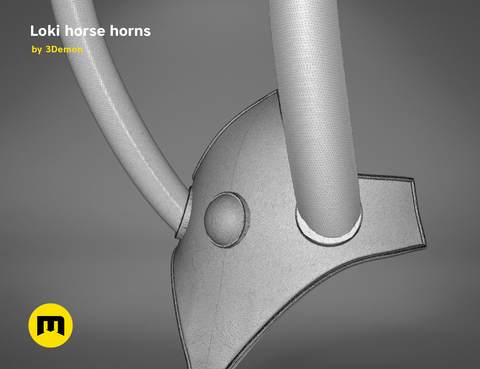 Loki horse helmet