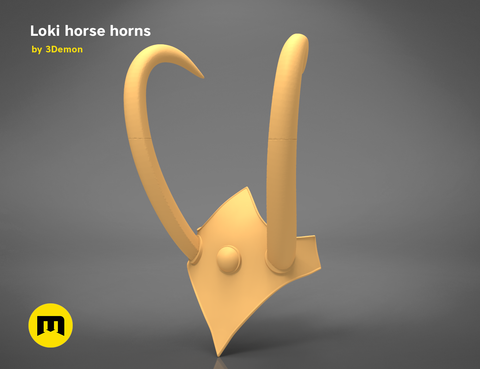 Loki horse helmet