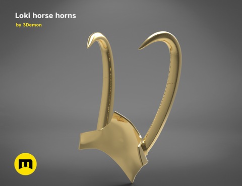 Loki horse helmet
