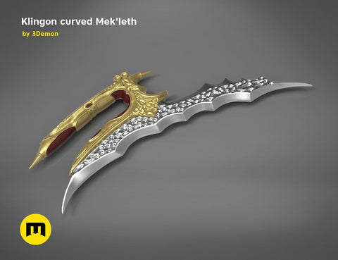 Klingon curved Mek'leth - Star Trek