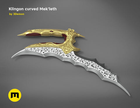 Klingon curved Mek'leth - Star Trek